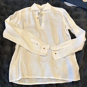 Classic White Men's Dress Shirt